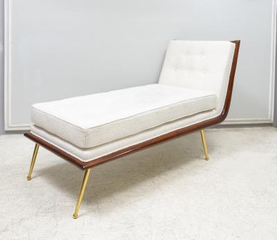 T H Robsjohn Gibbings Vintage Chaise Lounge in the Robsjohn Gibbings Manner