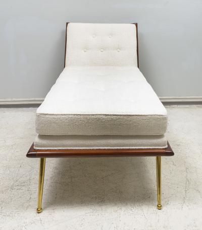 T H Robsjohn Gibbings Vintage Chaise Lounge in the Robsjohn Gibbings Manner