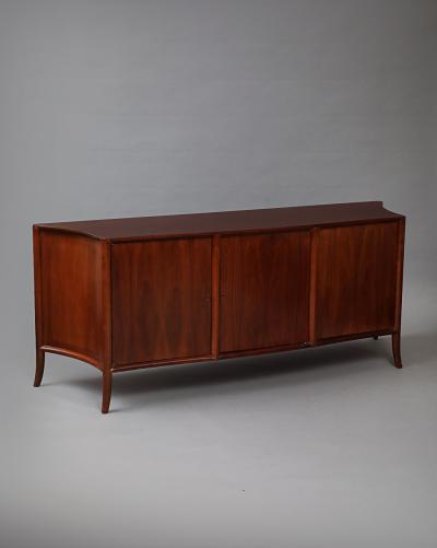 T H Robsjohn Gibbings Walnut Sideboard mid 20th Century