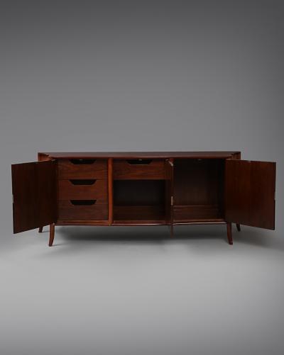 T H Robsjohn Gibbings Walnut Sideboard mid 20th Century