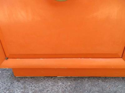 T H Robsjohn Gibbings Wonderful Hermes Orange T H Robsjohn Gibbings Widdicomb Credenza Midcentury