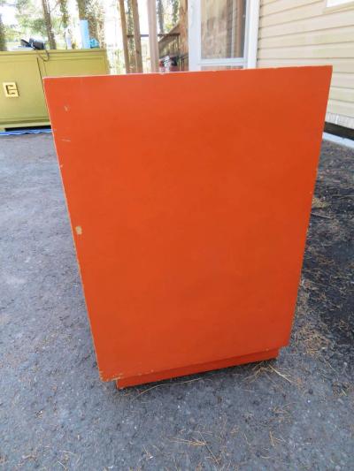 T H Robsjohn Gibbings Wonderful Hermes Orange T H Robsjohn Gibbings Widdicomb Credenza Midcentury