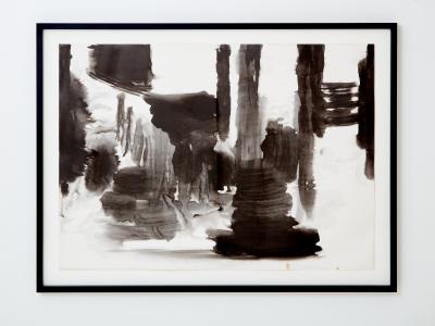 T ang Haywen diptych ink on paper 1975
