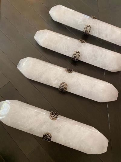 TDW Rock Crystal Sconces by Phoenix