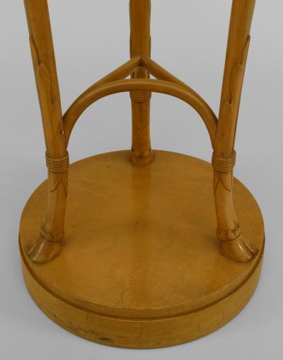 TH Robsjohn Gibbings Pair of American Art Moderne Sycamore Pedestals