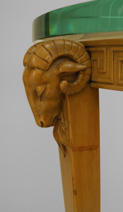 TH Robsjohn Gibbings Pair of American Art Moderne Sycamore Pedestals