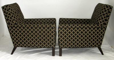 TH Robsjohn Gibbings Pair of Lounge Chairs by T H Robsjohn Gibbings 1954 for Widdicomb