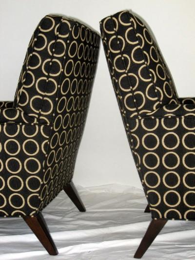 TH Robsjohn Gibbings Pair of Lounge Chairs by T H Robsjohn Gibbings 1954 for Widdicomb