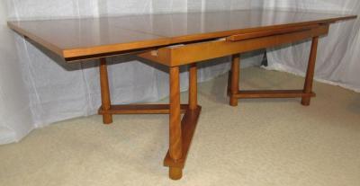 TH Robsjohn Gibbings Rare Extension Dining Table by T H Robsjohn Gibbings for Widdicomb 1950