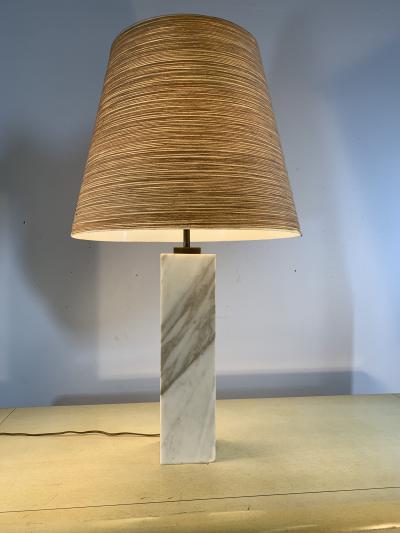 TH Robsjohn Gibbings T H ROBS JOHN GIBBINGS MARBLE LAMP FOR HANSEN