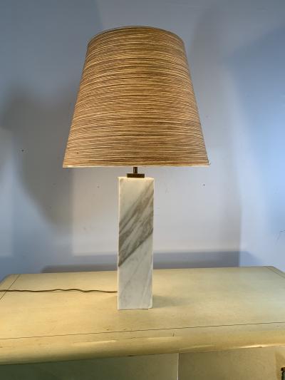TH Robsjohn Gibbings T H ROBS JOHN GIBBINGS MARBLE LAMP FOR HANSEN