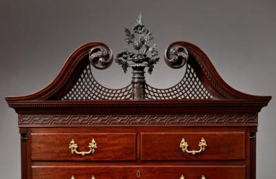 THE GIFFORD PINCHOT FAMILY CHIPPENDALE CHEST ON CHEST