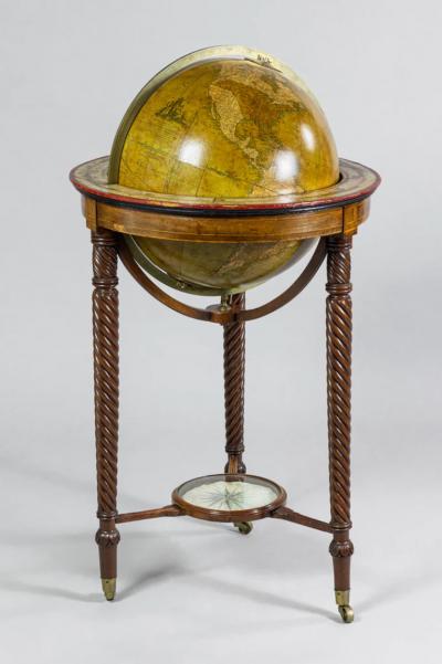 THE NEW BRITISH TERRESTRIAL GLOBE CONTAINING ALL THE LATEST DISCOVERIES