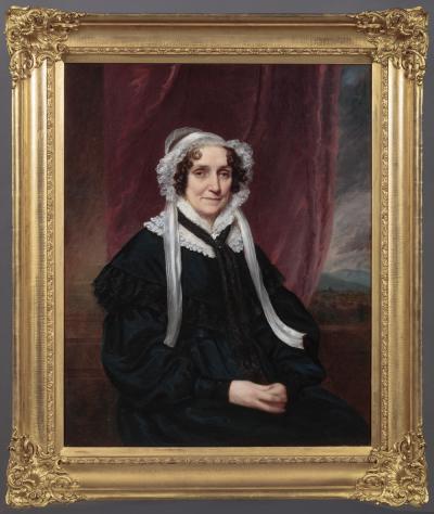 THE SAMUEL AND ELIZABETH BRIDGHAM BED AND PORTRAITS