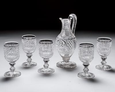 THE TWINING EWER GOBLETS
