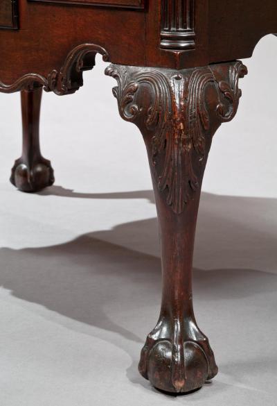THE WILLIAM PARSONS FAMILY CARVED CHIPPENDALE LOWBOY