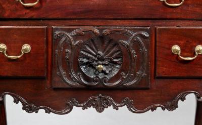 THE WILLIAM PARSONS FAMILY CARVED CHIPPENDALE LOWBOY