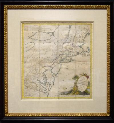 THOMAS CONDER MAP FOR THE INTERIOR TRAVELS THROUGH AMERICA