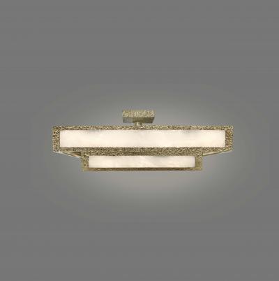 THR28 Rock Crystal Semi Flushmount By Phoenix