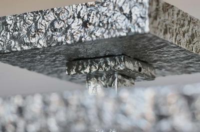 THR28 Rock Crystal Semi Flushmount By Phoenix