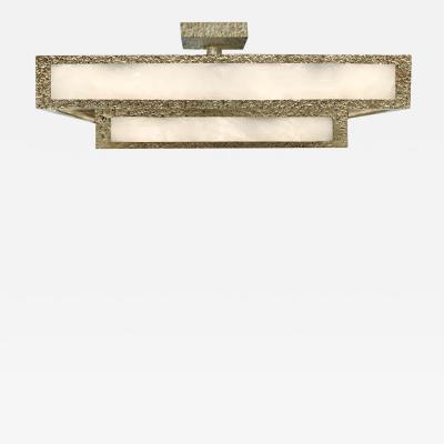 THR28 Rock Crystal Semi Flushmount By Phoenix