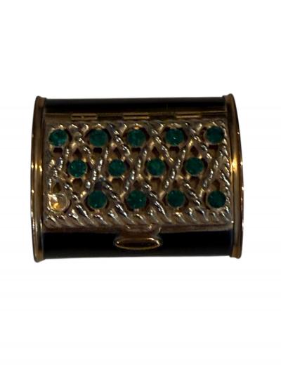 THREE BEJEWELED ART DECO COMPACTS