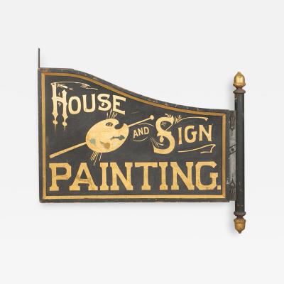 antique hand painted sign