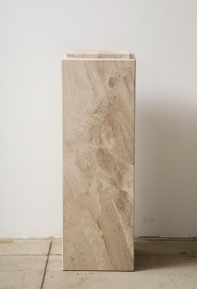 TRAVERTINE PEDESTAL