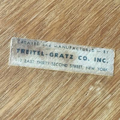 TREITEL GRATZ TREITEL GRATZ RARE STREAMLINE BEVERAGE CART BY TREITEL GRATZ 1949