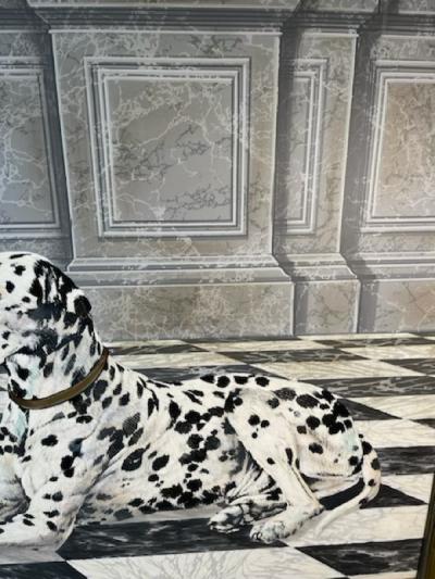 TRIO OF DALMATIANS MODERN GUSTAVIAN PAINTING