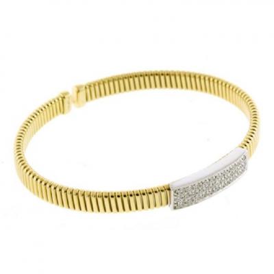 TUBOGAS PAV DAIMOND CUFF BRACELET