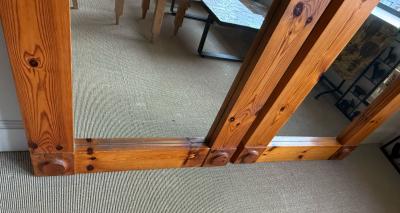 TWO FRENCH OAK MIRRORS