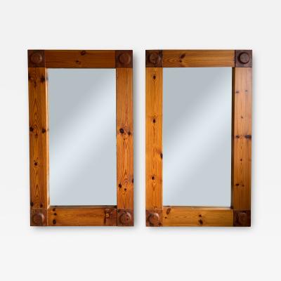 TWO FRENCH OAK MIRRORS