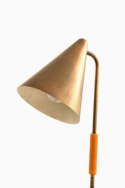 Table Lamp in Brass and Lacquer 1950s