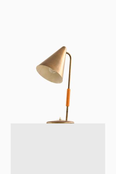 Table Lamp in Brass and Lacquer 1950s