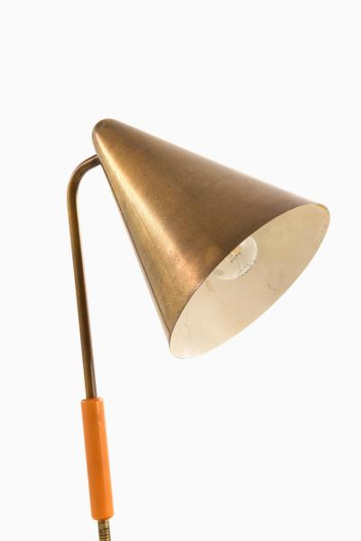 Table Lamp in Brass and Lacquer 1950s