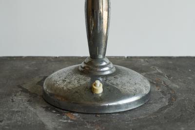 Table Lamp in Patinated and Chrome Plated Brass 1950s