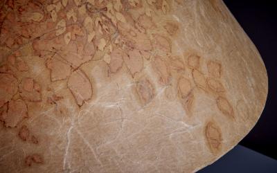 Table Lamp with Paper Shade by Marianne Koplin Germany 1970s