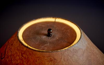 Table Lamp with Paper Shade by Marianne Koplin Germany 1970s