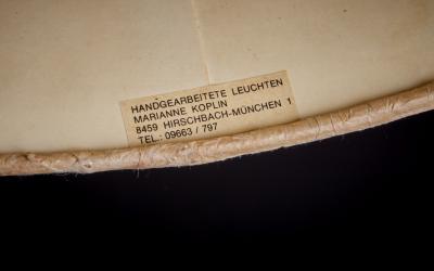 Table Lamp with Paper Shade by Marianne Koplin Germany 1970s