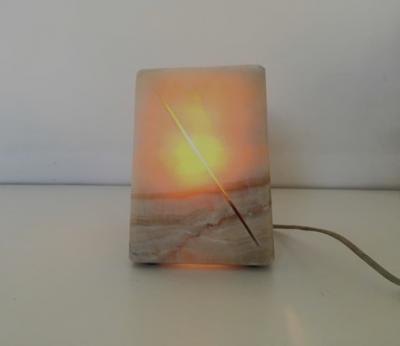 Table lamp in onyx