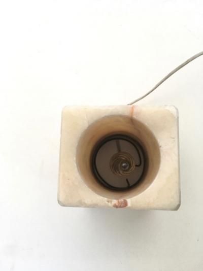 Table lamp in onyx