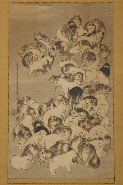 Tachibana Shozan Shiba Dogs 1837