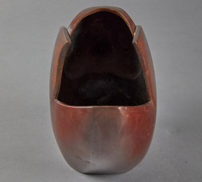 Taisho Bronze Flower Container