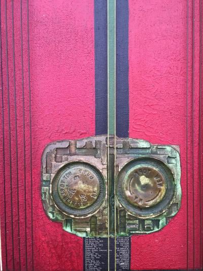 Taisuke Hamada Taisuke Hamada Painting Collage Titled He and She and Bridge 