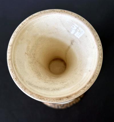 Taizan Yohei Fine Trumpet Satsuma Vase by Taizan Yohei