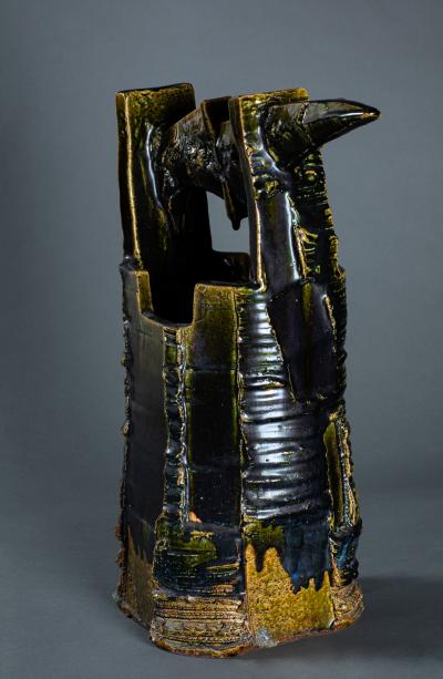 Takauchi Shugo Modern Green Vase