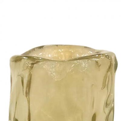 Tall Abstract Murano Sommerso Burri Vase
