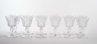 Tall Baccarat Crystal Barware Tableware Service 12 People