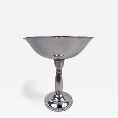 Tall Danish Midcentury Modern Classical Sterling Silver Compote